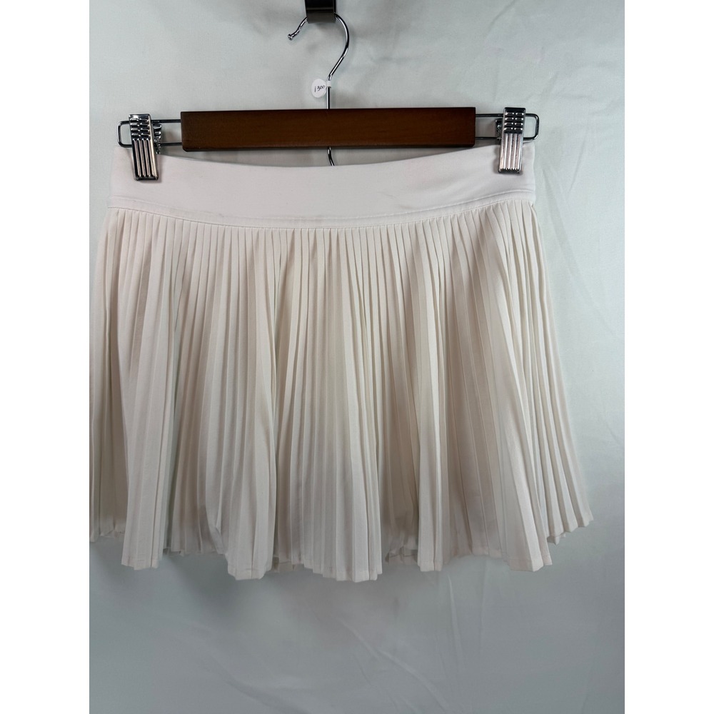 Lululemon White Pleated Tennis Skort Size 4 Athletic Golf Mini Skirt